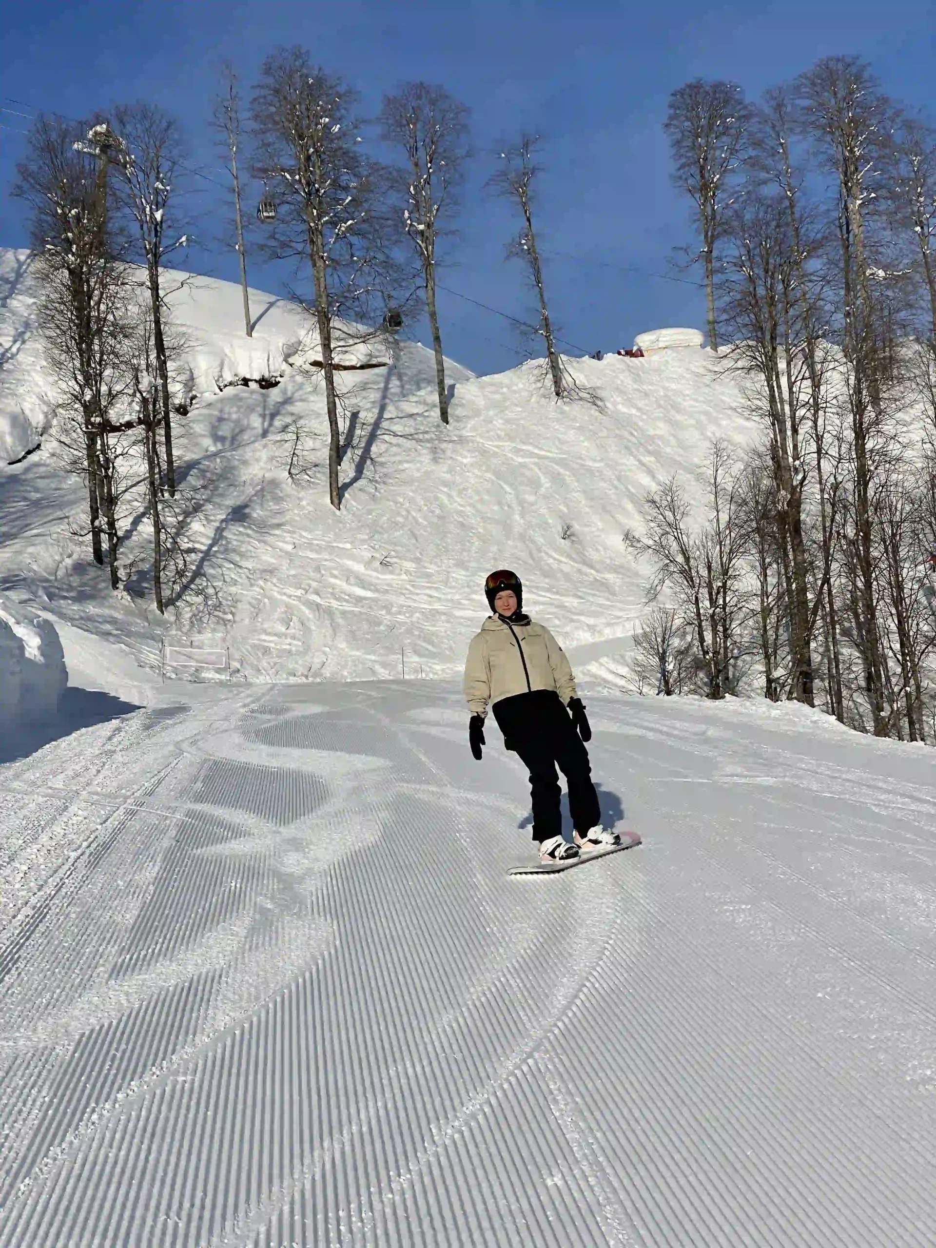 Научим кататься на сноуборде в горах Сочи - Красная Поляна!